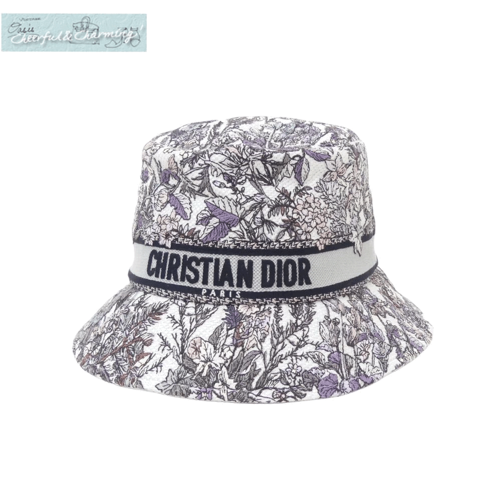 Sランク Dior D-Bobby ボブハット バケットハット 58 ディオールキャトルセゾンイヴェールプリント コットンBLEND 24SS