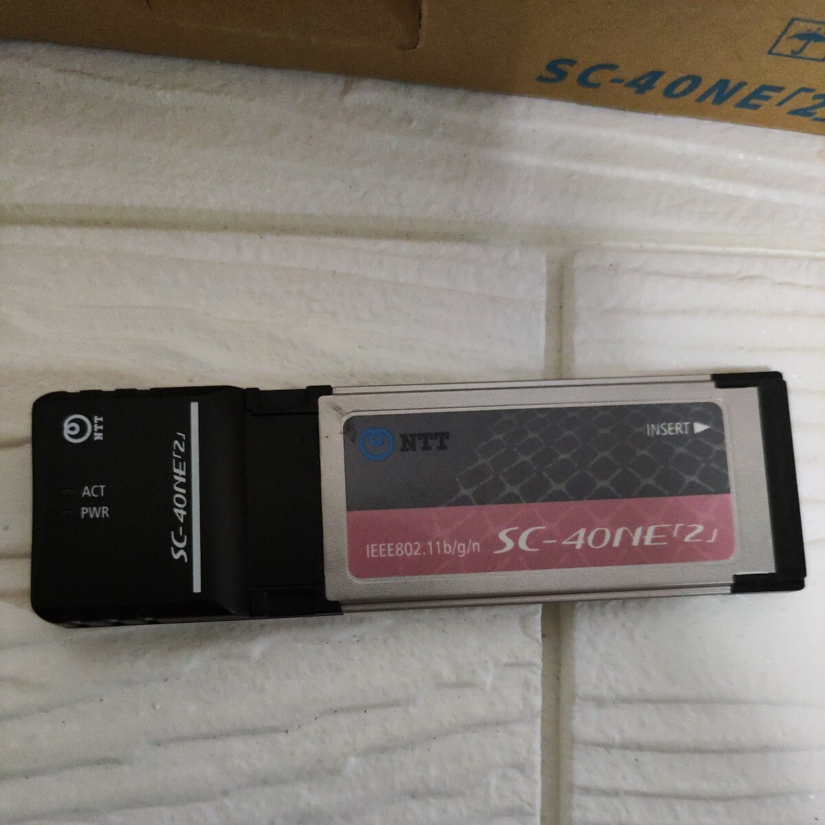 無線LANカードSC-40NE「2」NTT説明書付 無線LANカードアダプタ 無線LANカードSC-40NE「2」NTT説明書付 無線LANカードアダプタ