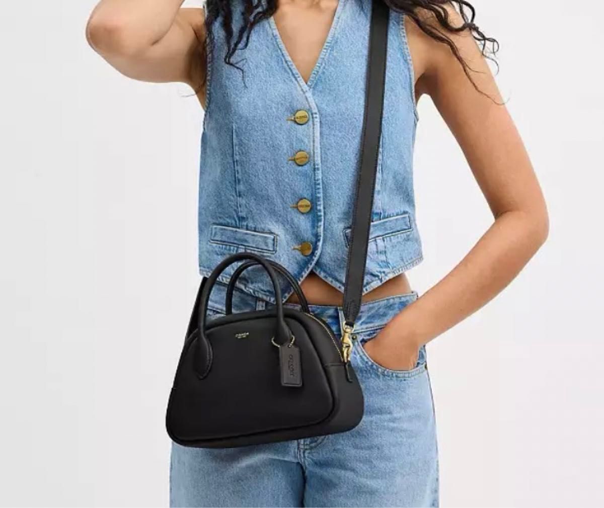 入替えSale】コーチ COACH バーロウ ボウリング バッグ ブラック 入替えSale】コーチ COACH バーロウ ボウリング バッグ ブラック
