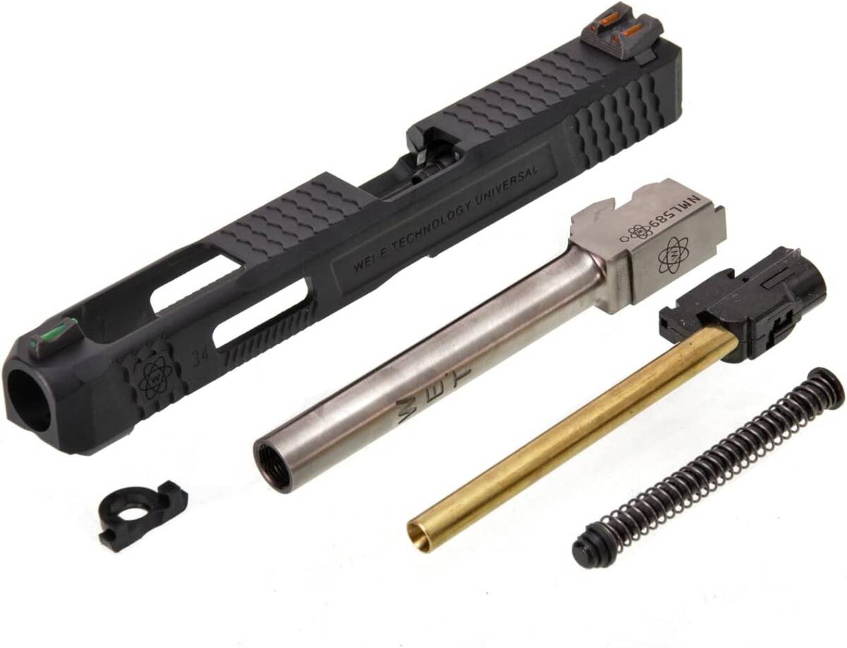 [ стиль . скидка установить скользящий комплект ] Tokyo Marui газ свободный затвор рука gun g блокировка G34 для WE-TECH модель T5 скользящий комплект ( черный )