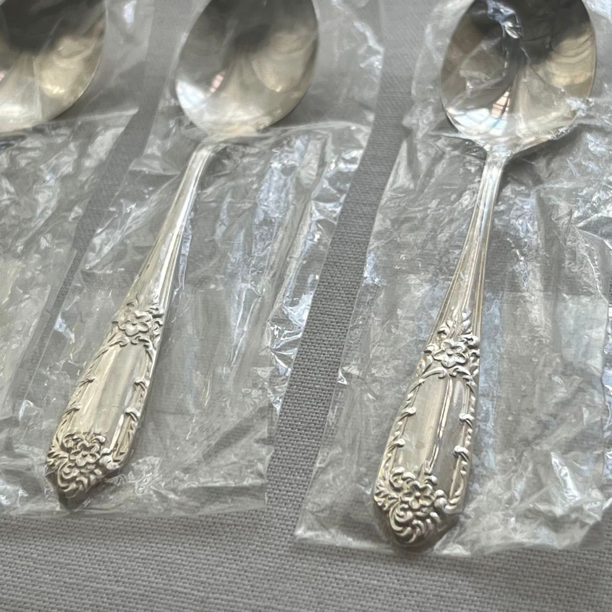 シルバー925 silver925 刻印あり 銀製 スプーン 4本 コーヒー シルバー925 silver925 刻印あり 銀製 スプーン 4本 コーヒー