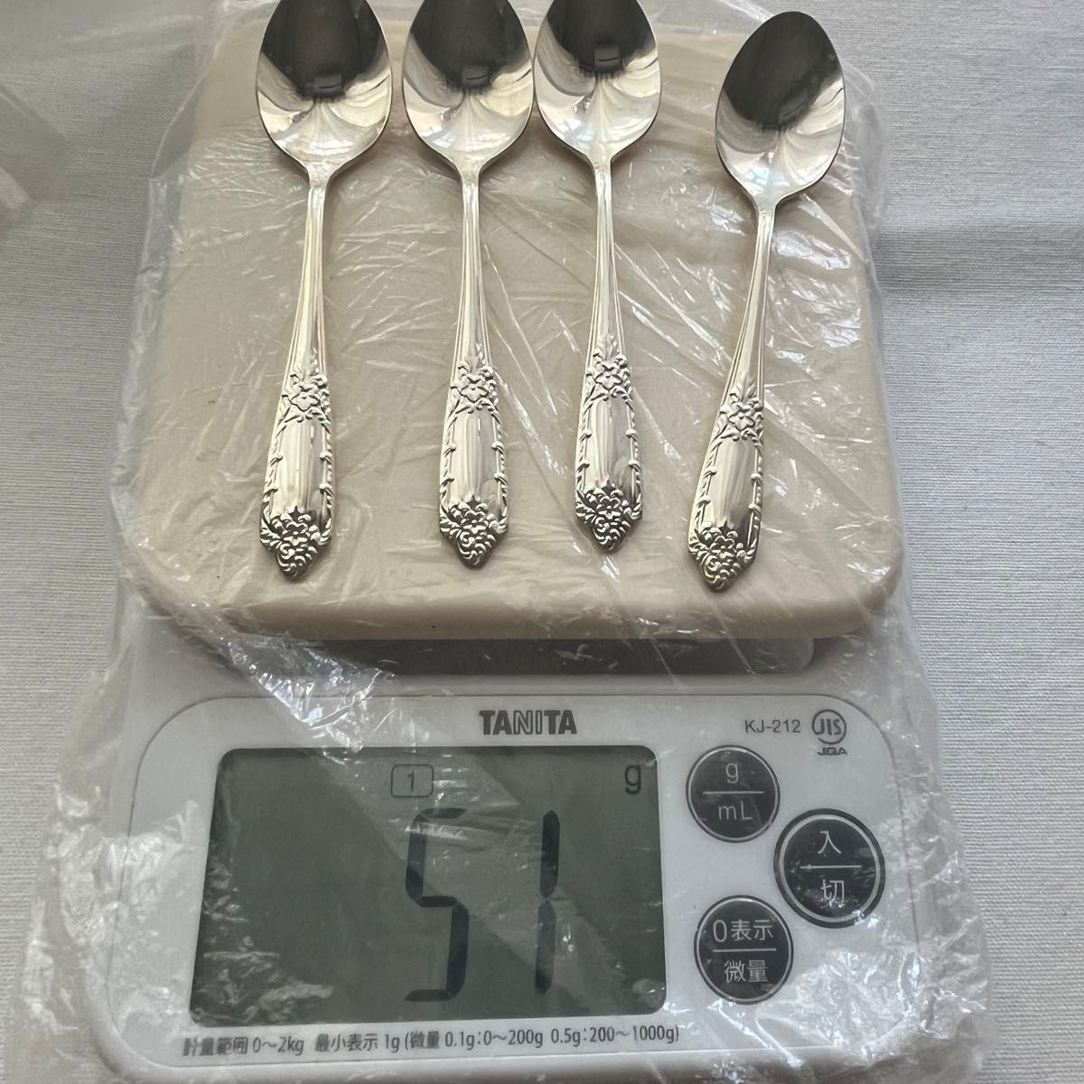 シルバー925 silver925 刻印あり 銀製 スプーン 4本 コーヒー シルバー925 silver925 刻印あり 銀製 スプーン 4本 コーヒー