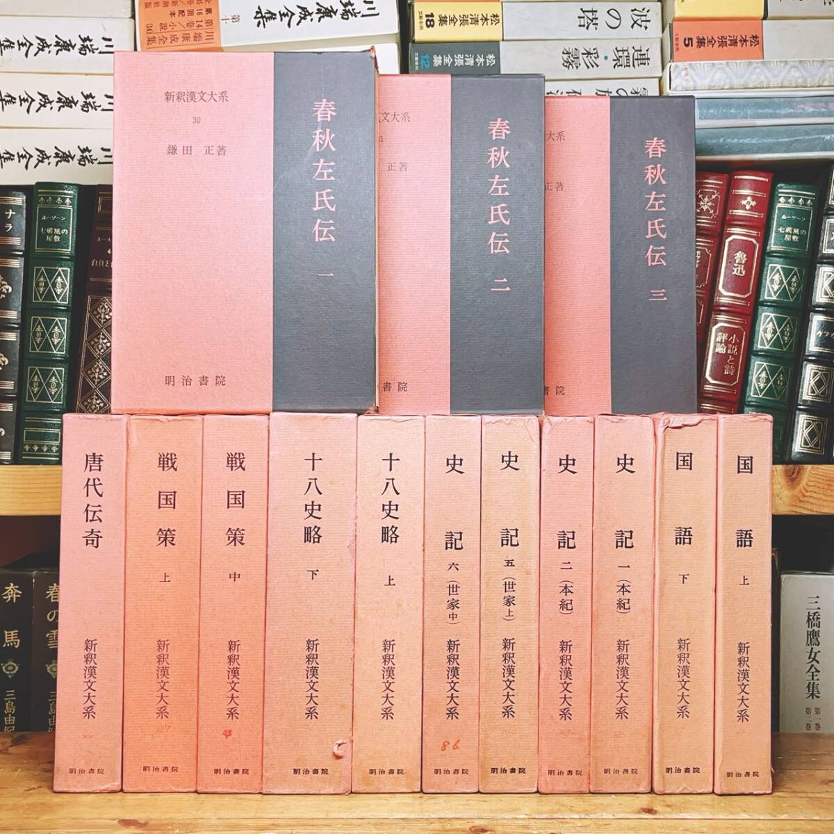 一冊2500円の格安価格! 新釈漢文大系 史記 春秋左氏伝 国語 十八史略 戦国策 唐代伝奇 全14巻 明治書院 検:漢書 後漢書 資治通鑑 中国歴史