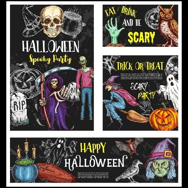 for Inkscape# Halloween . comb. material compilation original POP. work made .i RaRe .DISC2 sheets set limitation special price [ Halloween material compilation ]EPS/SVG/PNG/JPG compilation 