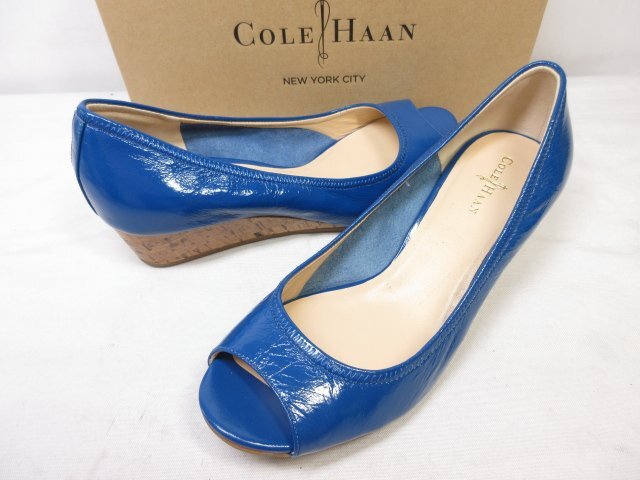 HH超美品 【コールハーン COLE HAAN】 レザー ウェッジソール HH超美品 【コールハーン COLE HAAN】 レザー ウェッジソール