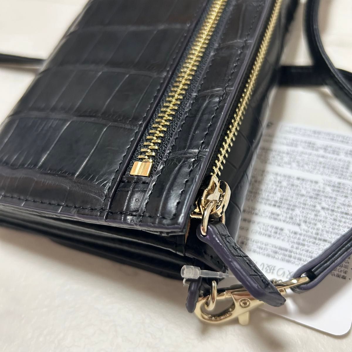 新品・未使用】三宝 サンポウ マットクロコダイル ショルダー 新品・未使用】三宝 サンポウ マットクロコダイル ショルダー