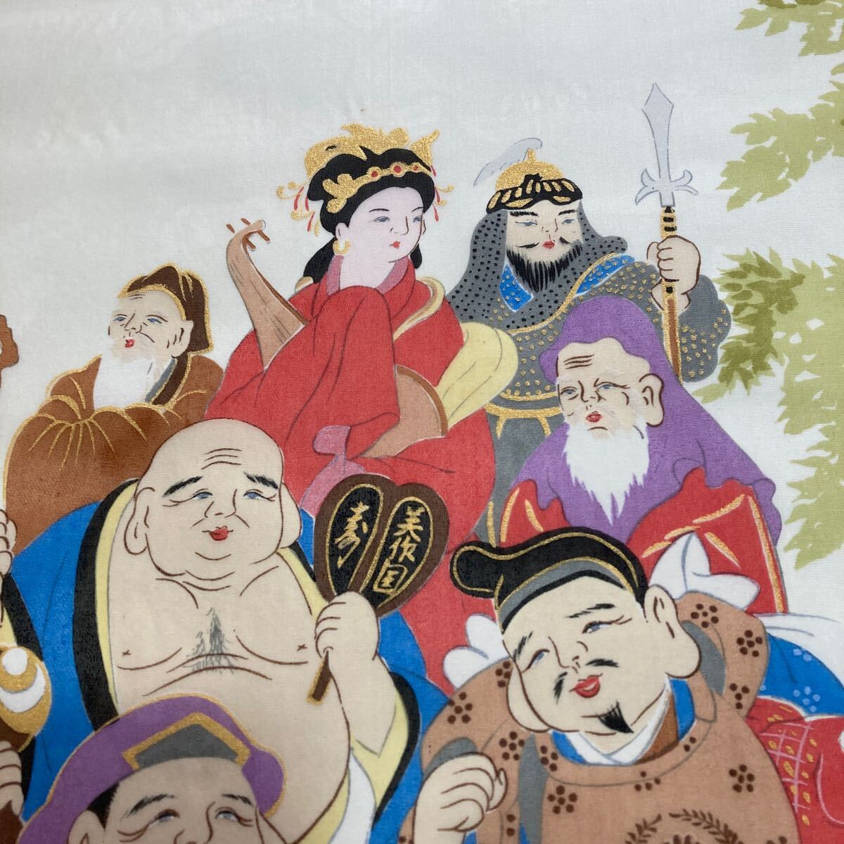 印刷 掛軸 絹本 箱無 同梱可能 No 4697 売買されたオークション 印刷 掛軸 絹本 箱無 同梱可能 No 4697 売買されたオークション