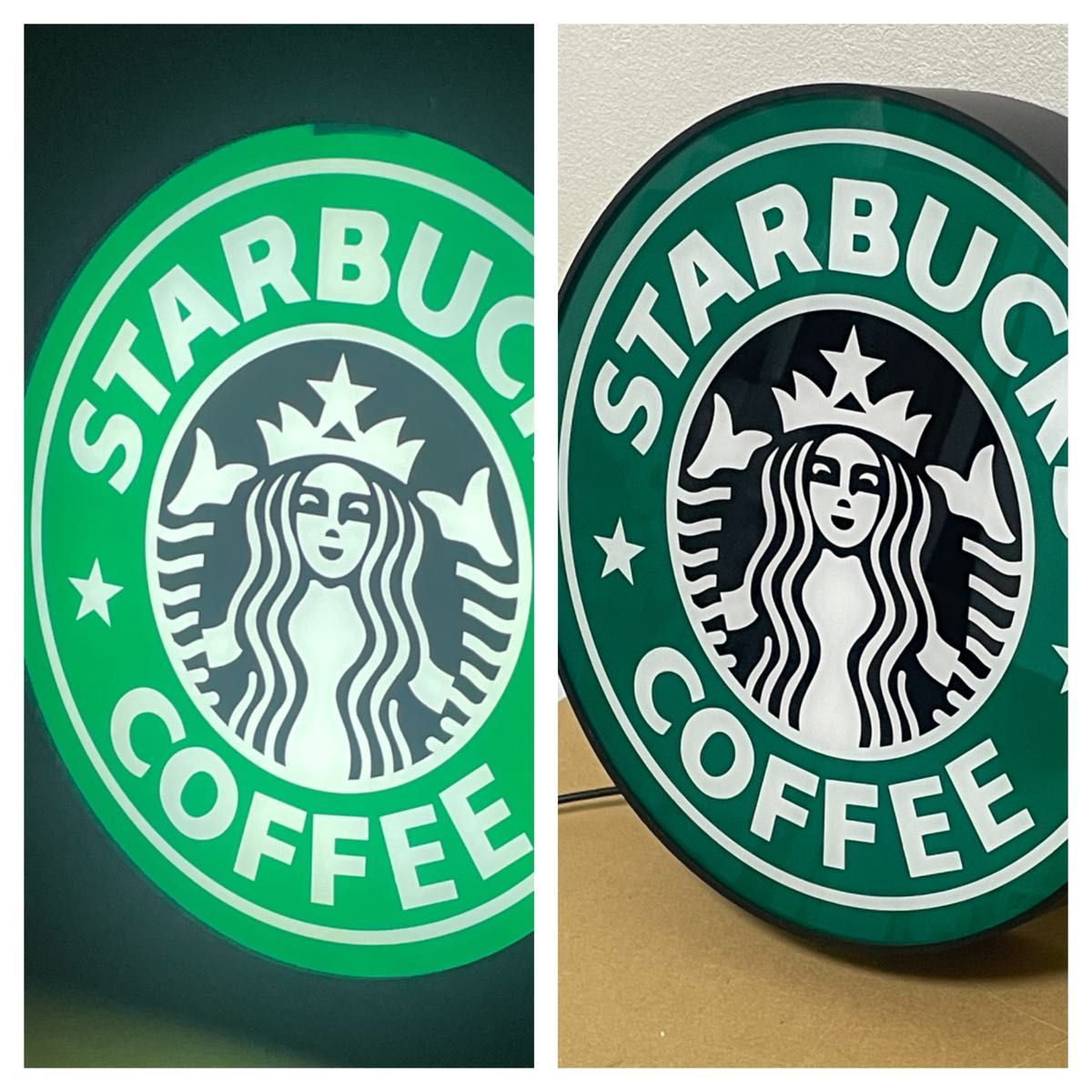 スターバックス 旧ロゴ看板ライトレプリカ 新品未使用 Starbucks スターバックス 旧ロゴ看板ライトレプリカ 新品未使用 Starbucks
