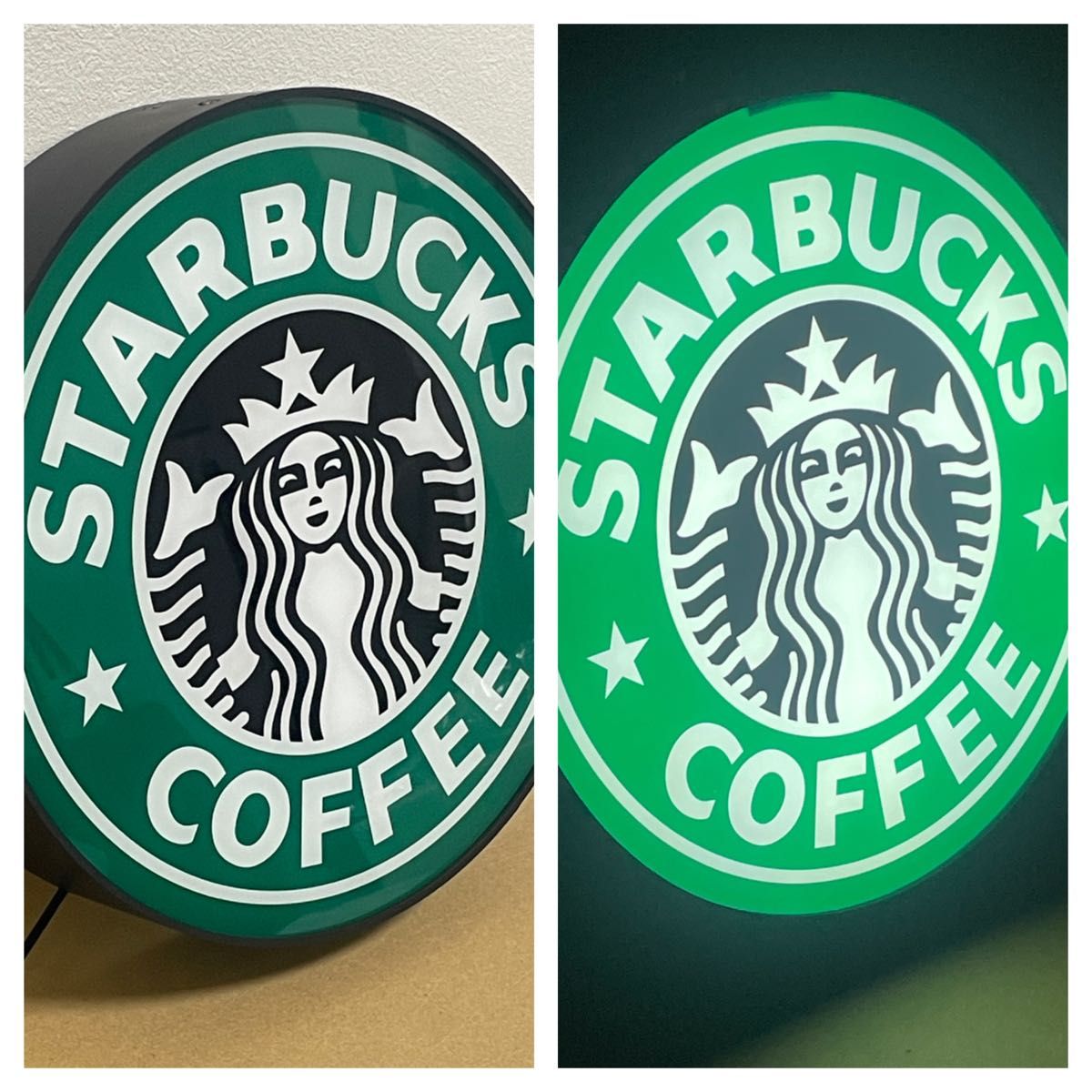 スターバックス 旧ロゴ看板ライトレプリカ 新品未使用 Starbucks スターバックス 旧ロゴ看板ライトレプリカ 新品未使用 Starbucks