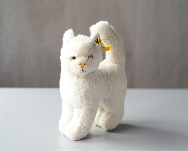 ドイツ製 Steiff 白猫 シュタイフ ぬいぐるみ cat ドール ドイツ製 Steiff 白猫 シュタイフ ぬいぐるみ cat ドール