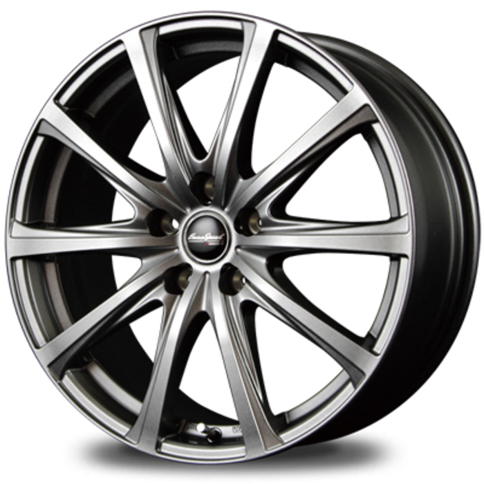BRIDGESTONE POTENZA S007A 225/55R17 EuroSpeed V25 メタリックグレー 17インチ 7J+38 5H-114.3 4本セット