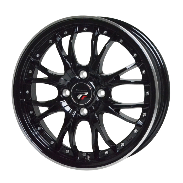 ECOPIA NH200C 185/60R15 Precious HM-3 ブラックリムポリッシュ 15インチ 5.5J+43 4H-100 4本セット