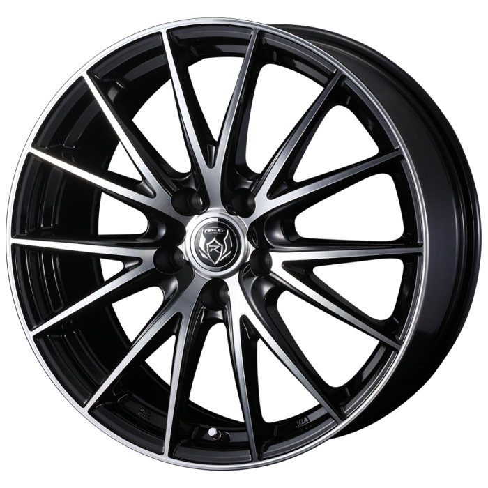 ECOPIA NH200C 195/45R17 RIZLEY VS ブラックポリッシュ 17インチ 7J+48 5H-114.3 4本セット