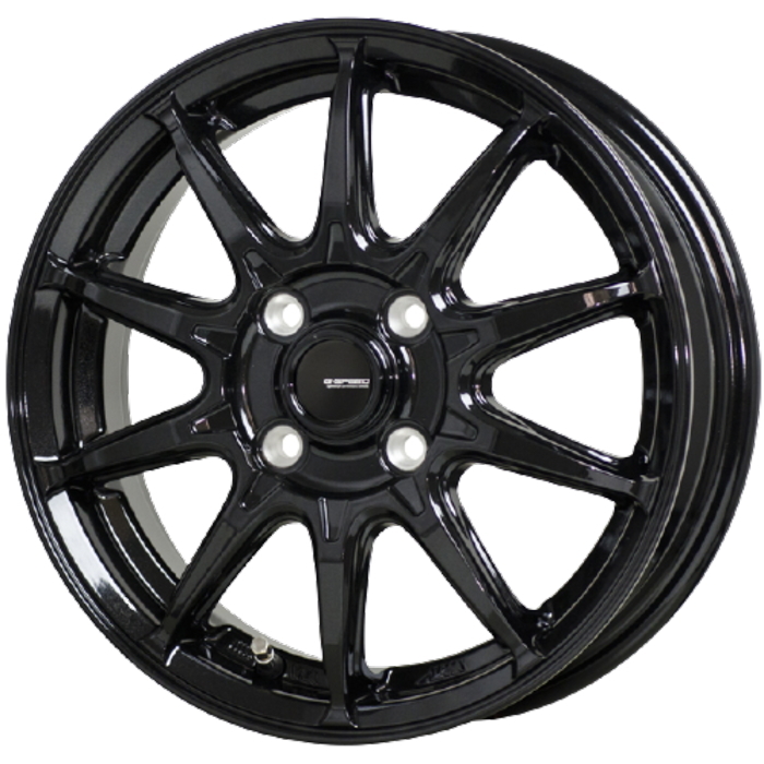 BRIDGESTONE ECOPIA NH200C 155/80R13 G.Speed G-05 メタリックブラック 13インチ 4B+45 4H-100 4本セット