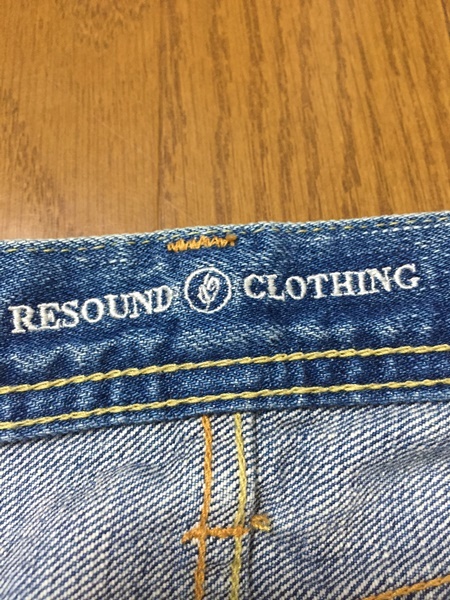 人気☆【RESOUND CLOTHING】RC1-ST-003 RC1 KING DENIM ディアレザーパッチ ストレッチデニムパンツ 1 鹿革 リサウンドクロージング_画像6