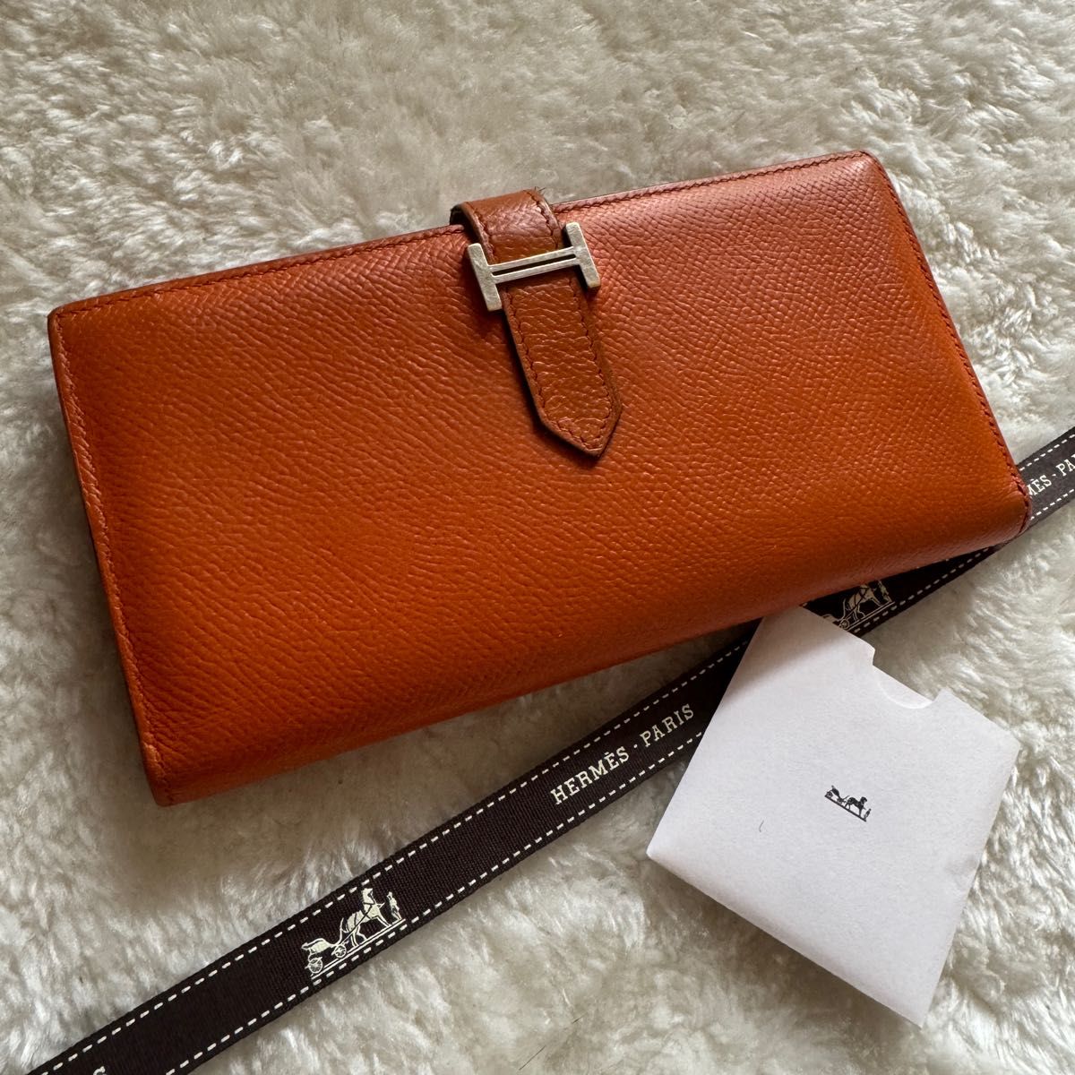 美品】 331 HERMES エルメス ベアン スフレ 2つ折り長財布 美品】 331 HERMES エルメス ベアン スフレ 2つ折り長財布