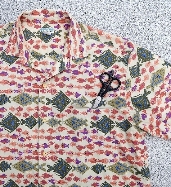 極美品 パタゴニア 1995年 A/C シャツ パイナップル 総柄 M 限定販売激