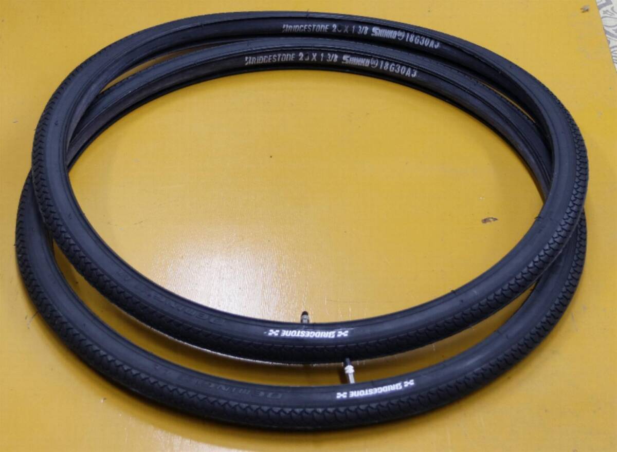  Bridgestone company sale 27 -inch * standard type black tire 2 ps * tube 2 ps ④