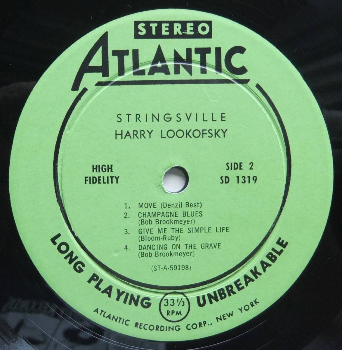 ◆ HARRY LOOKOFSKY / Stringsville / ELVIN JONES ◆ Atlantic SD 1319 (green:dg) ◆ W_画像4