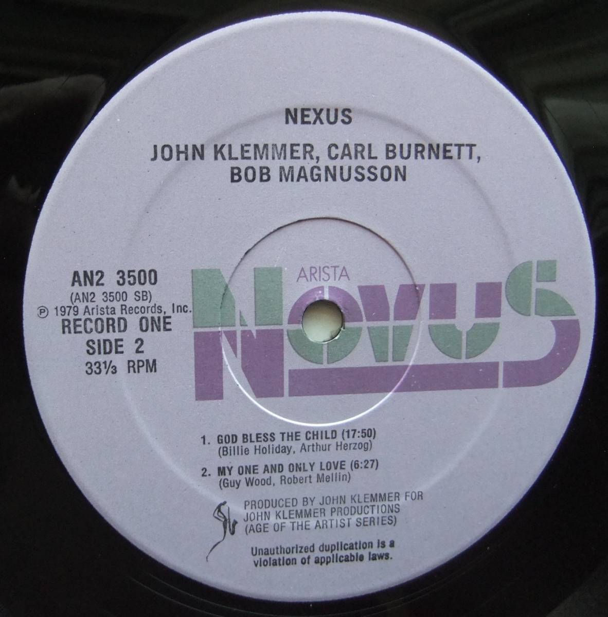 ◆ JOHN KLEMMER / Nexus For Duo And Trio (2LP) ◆ Novus AN2 3500 ◆ L_画像6