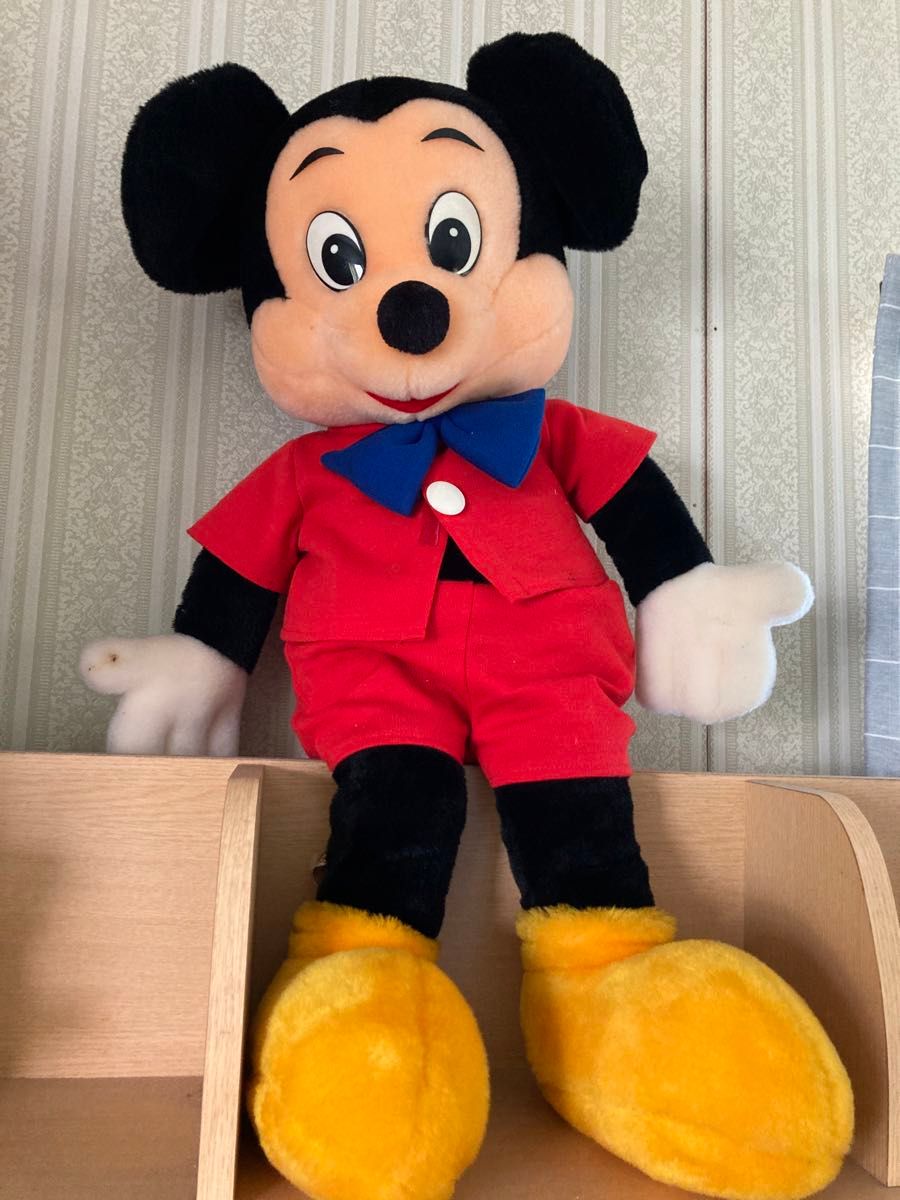 ディズニーランド ミッキーぬいぐるみ レトロ 人形 ヴィンテージ ディズニーランド ミッキーぬいぐるみ レトロ 人形 ヴィンテージ