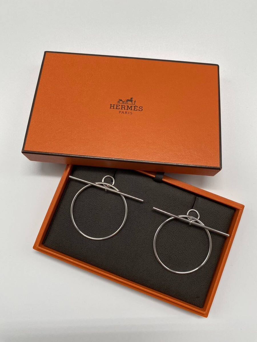 未使用新品】希少 人気 HERMES エルメス シルバー925《ループ 未使用新品】希少 人気 HERMES エルメス シルバー925《ループ