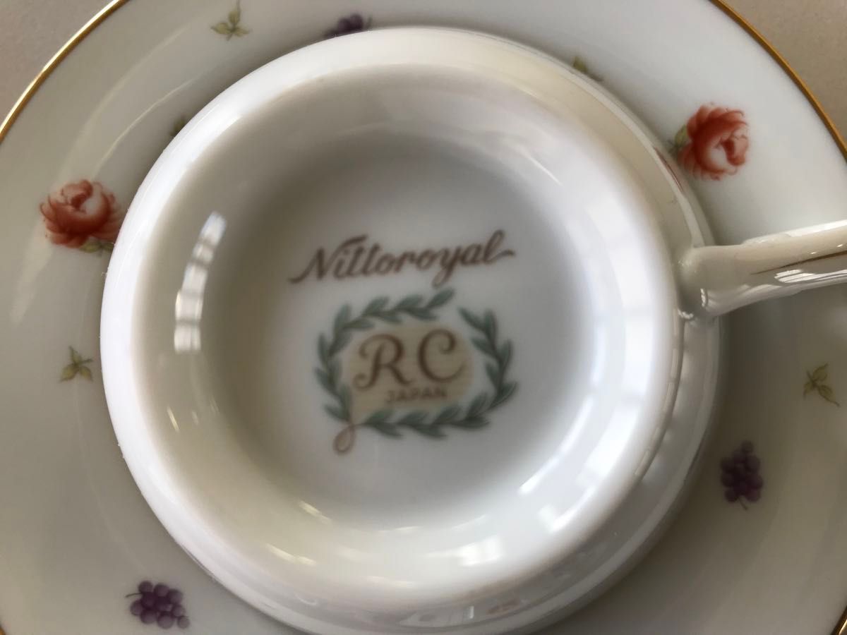 ニットーロイヤル Nittoroyal RC JAPAN カップ&ソーサー 4客 ニットーロイヤル Nittoroyal RC JAPAN カップ&ソーサー 4客