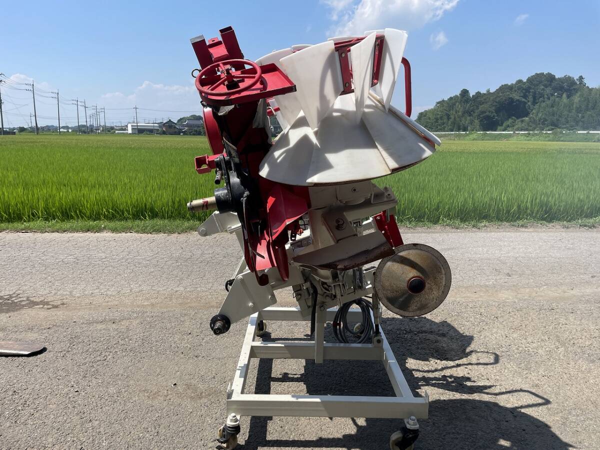 [ Ibaraki prefecture . total city ].. trailer . coating machine man ta Mini 171 Gyro power folding . rice field . rice field day agriculture .S hitch remote control attaching 