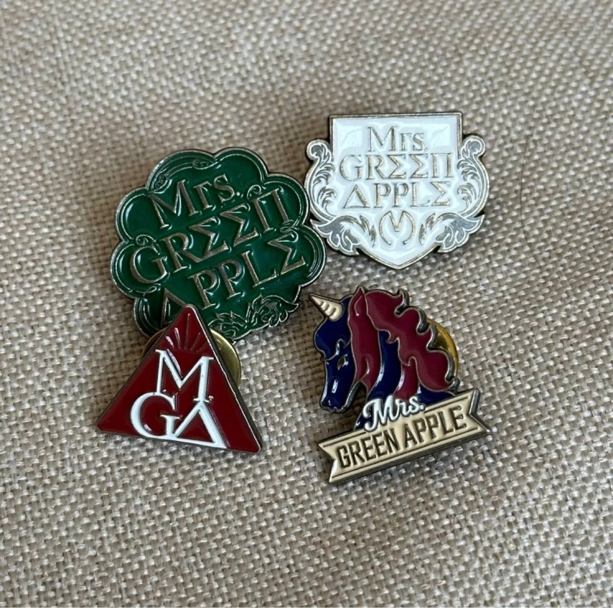 Mrs GREEN APPLE エデンの園 ピンバッジ4個セット ミセス Mrs GREEN APPLE エデンの園 ピンバッジ4個セット ミセス
