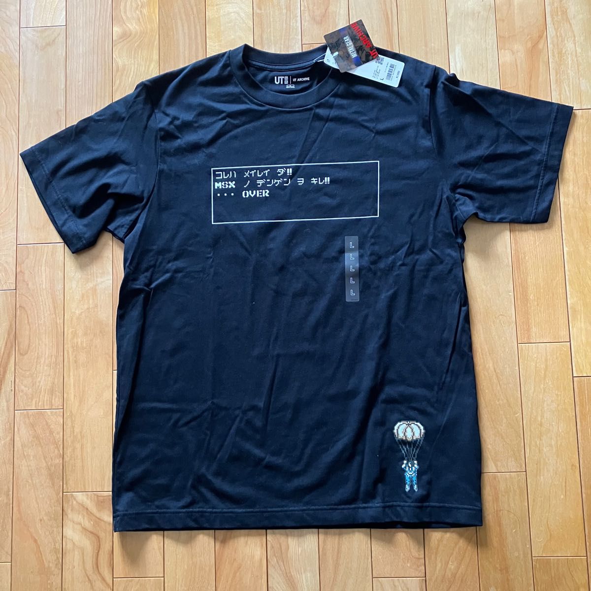 新品 ユニクロメタルギア MSX 黒 ブラック Tシャツ メタルギア 新品 ユニクロメタルギア MSX 黒 ブラック Tシャツ メタルギア