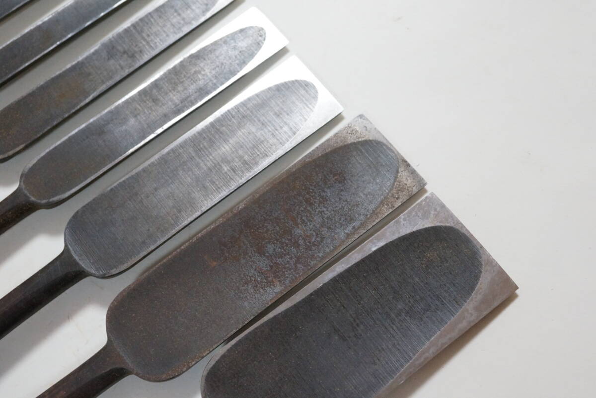 2315_3突き鑿 10本セット japanese carpenter chisel nomi 2315_3突き鑿 10本セット japanese carpenter chisel nomi