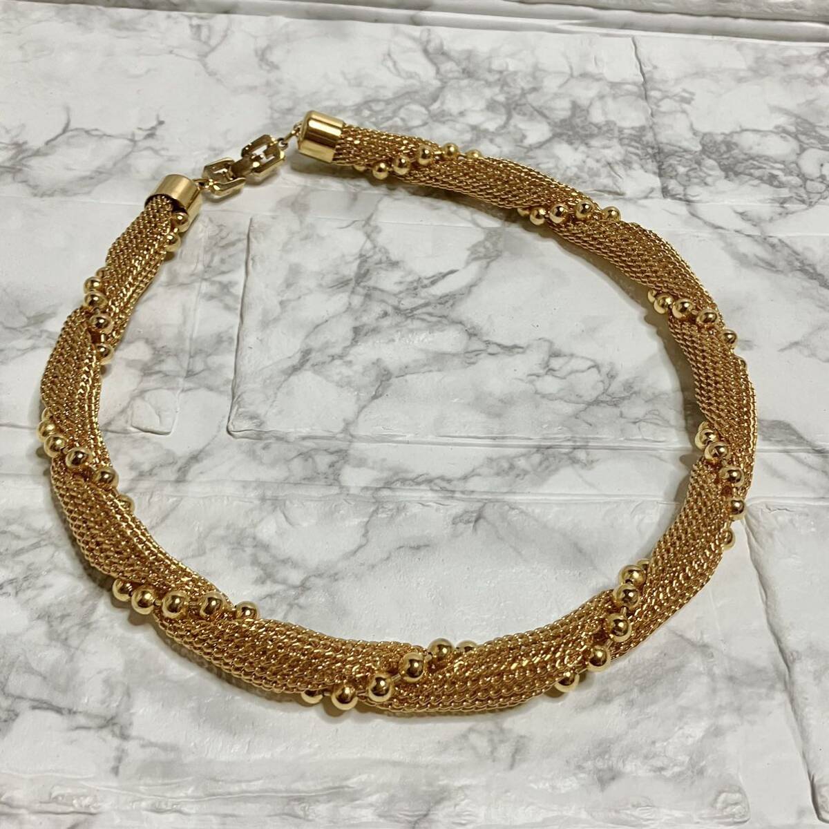 m】美品 GIVENCHY ジバンシー メッシュ ボールチェーン m】美品 GIVENCHY ジバンシー メッシュ ボールチェーン