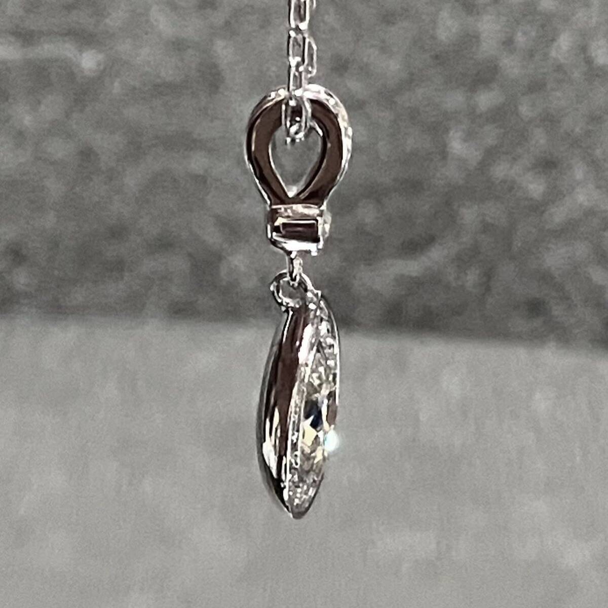 m】美品 SWAROVSKI スワロフスキー クリスタル 雫 ネックレス m】美品 SWAROVSKI スワロフスキー クリスタル 雫 ネックレス