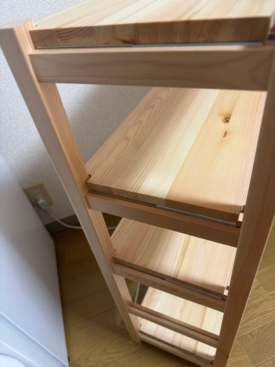 美品】無印良品 パイン材ユニットシェルフ奥行25cm小 収納ラック 美品】無印良品 パイン材ユニットシェルフ奥行25cm小 収納ラック
