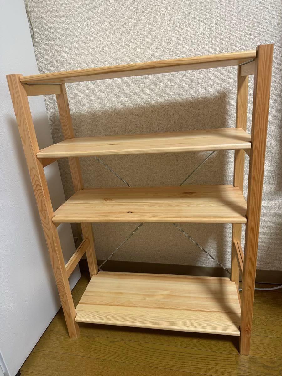 美品】無印良品 パイン材ユニットシェルフ奥行25cm小 収納ラック 美品】無印良品 パイン材ユニットシェルフ奥行25cm小 収納ラック