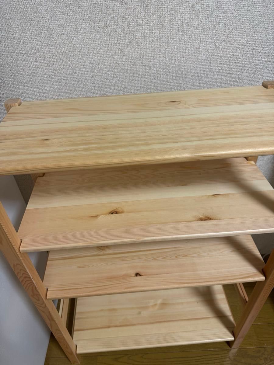 美品】無印良品 パイン材ユニットシェルフ奥行25cm小 収納ラック 美品】無印良品 パイン材ユニットシェルフ奥行25cm小 収納ラック