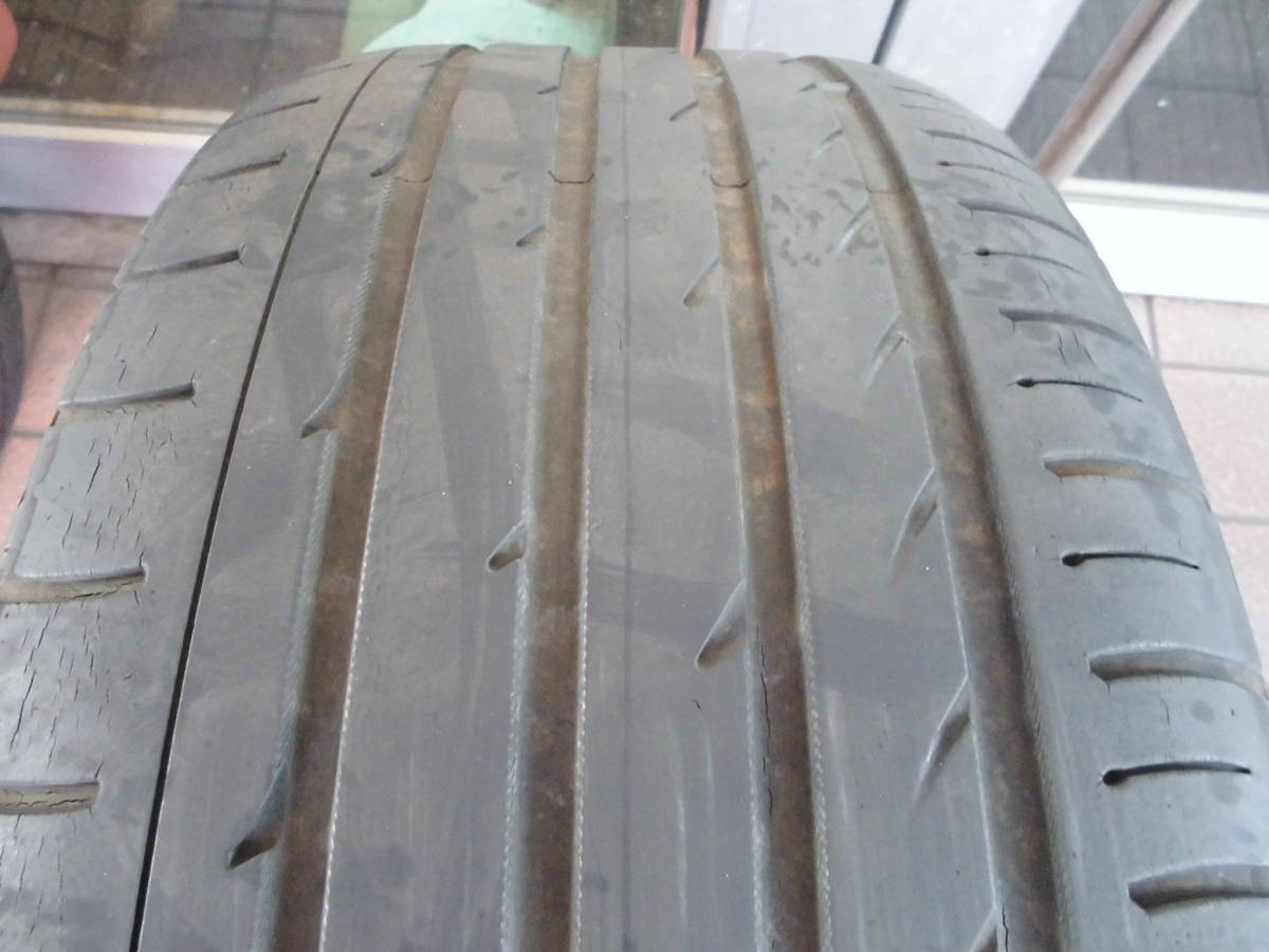 ♪Ｃ0484　ＲＡＹＳ　ＴＲＤ　ＴＦ２　7.5Ｊ-18　ＯＦＦ+47　235/50Ｒ18　タイヤセット　中古品♪_画像8