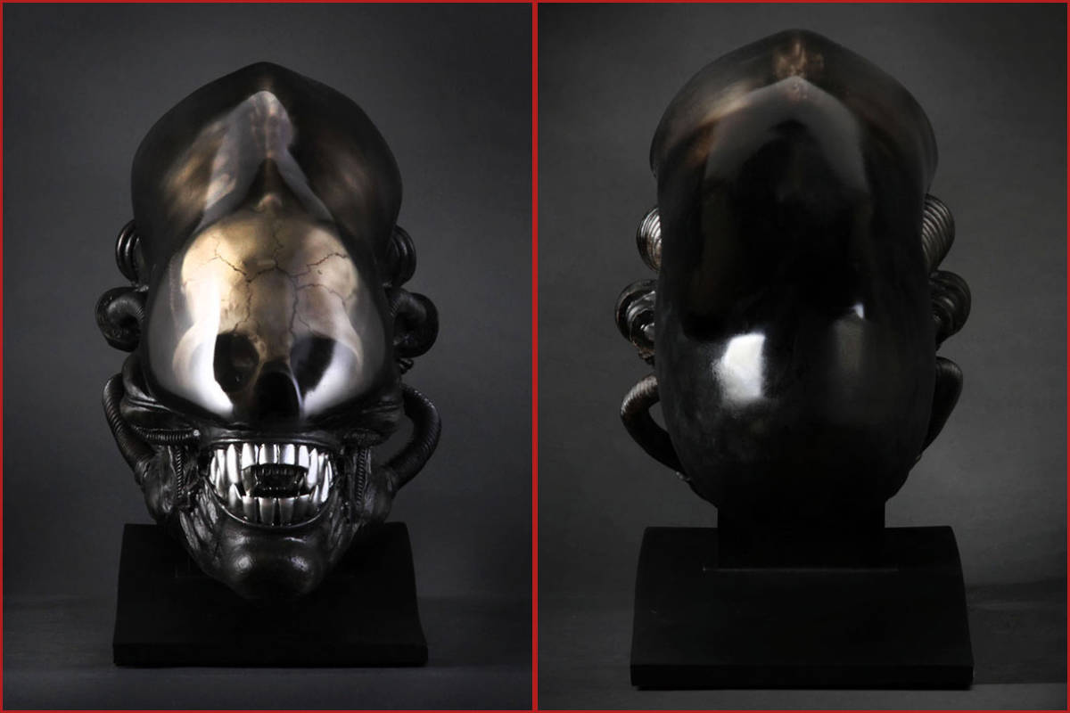 【玩具模型】SIDESHOW LIFE-SIZE HEAD GIGER'S ALIEN サイドショウギーガーズエイリアンヘッド限定版樹脂模型コレクション1:1スケール R48