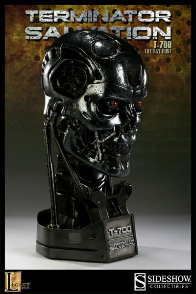 [ игрушка модель ]SIDESHOW LIFE-SIZE BUST TERMINATOR T-700 боковой shou Terminator грудь ограниченая версия популярный сплав модель коллекция 1:1 шкала R57