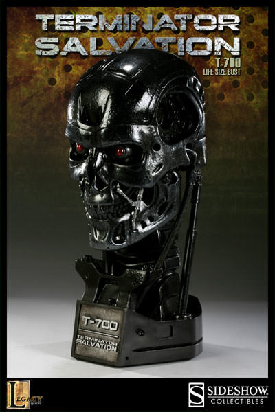 [ игрушка модель ]SIDESHOW LIFE-SIZE BUST TERMINATOR T-700 боковой shou Terminator грудь ограниченая версия популярный сплав модель коллекция 1:1 шкала R57