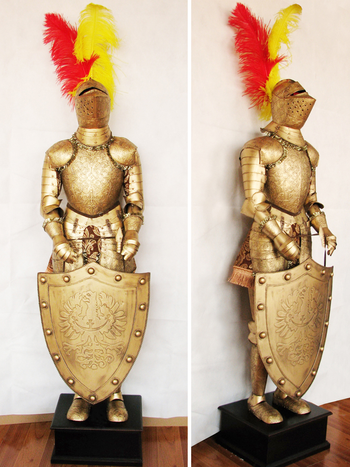 [ middle . knight ] popular interior Europe middle . manner armour armour 100% hand made life-size ornament .. power perfect score movie photograph photographing ornament * height 160cm weight 18kgY28