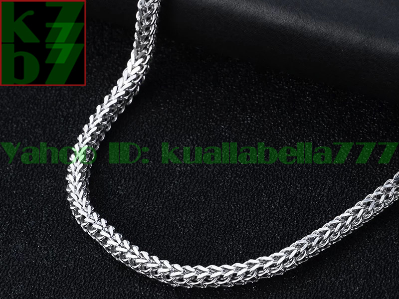 [ permanent gorgeous ] men's platinum chain necklace white gold luck with money fortune . better fortune birthday memory day present accessory * length 56cm -ply 18g proof attaching V94