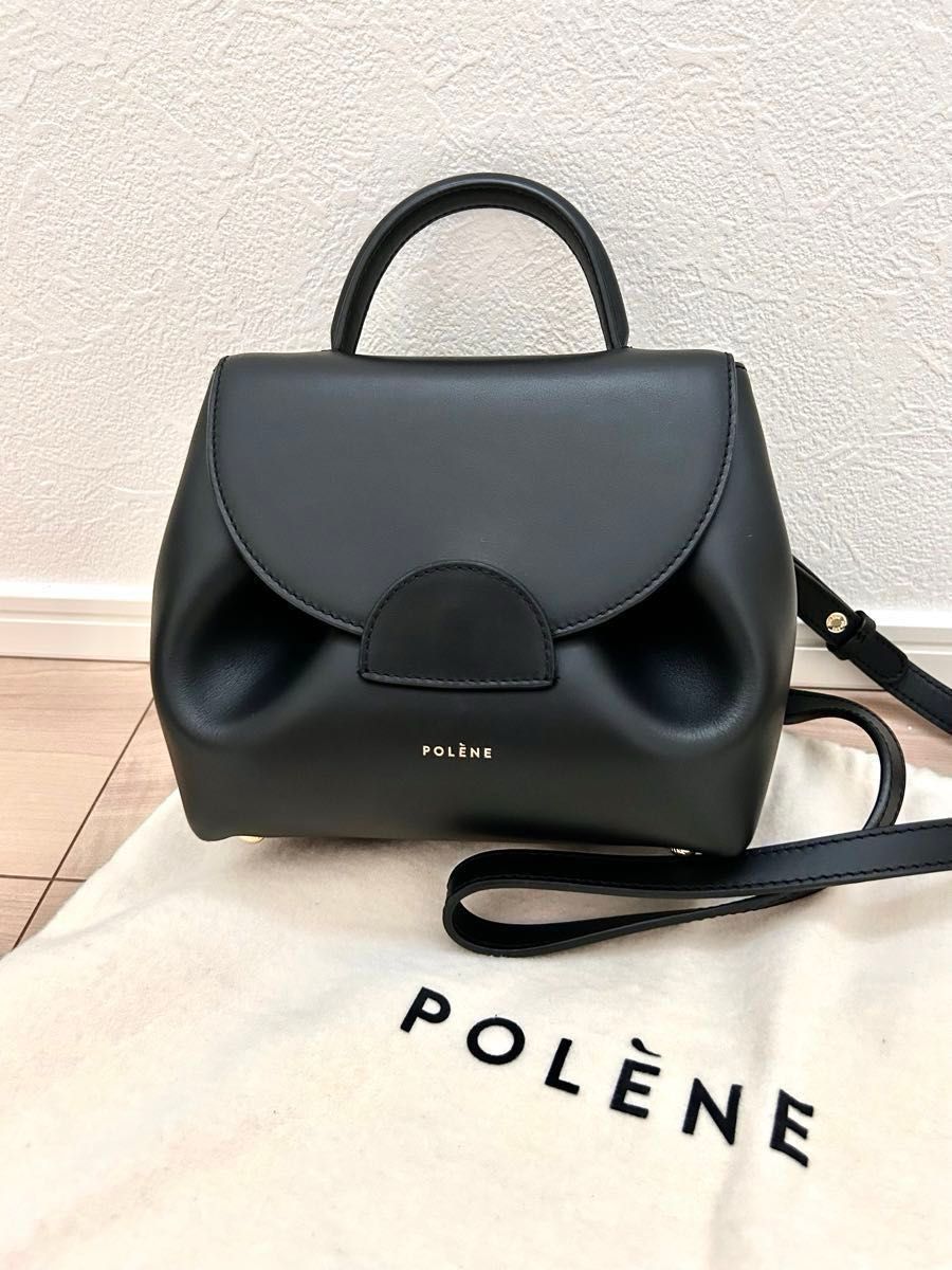 正規品美品 Polene Numero Un Nano ヌメロワンナノ ブラック 正規品美品 Polene Numero Un Nano ヌメロワンナノ ブラック