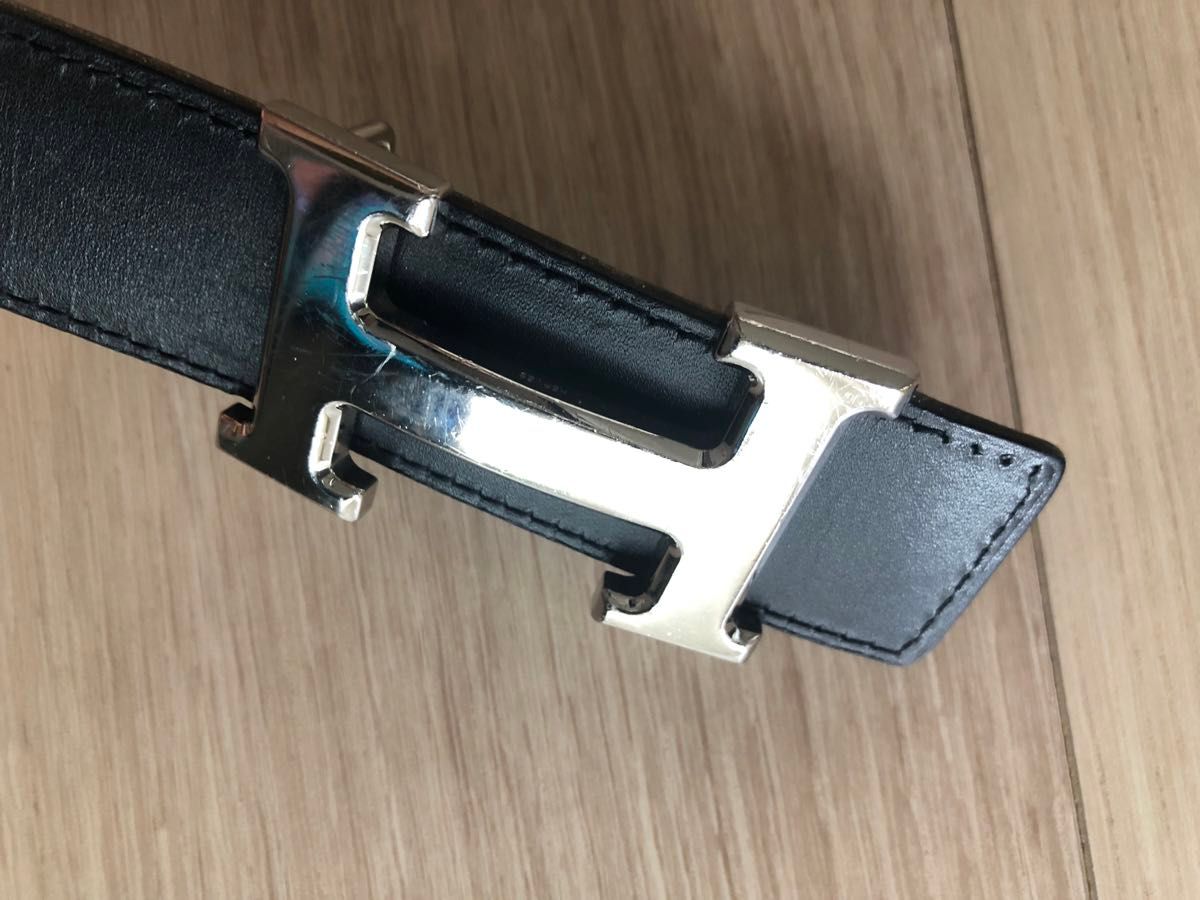 HERMES エルメス ベルト 75 リバーシブル ブラック&ホワイト HERMES エルメス ベルト 75 リバーシブル ブラック&ホワイト