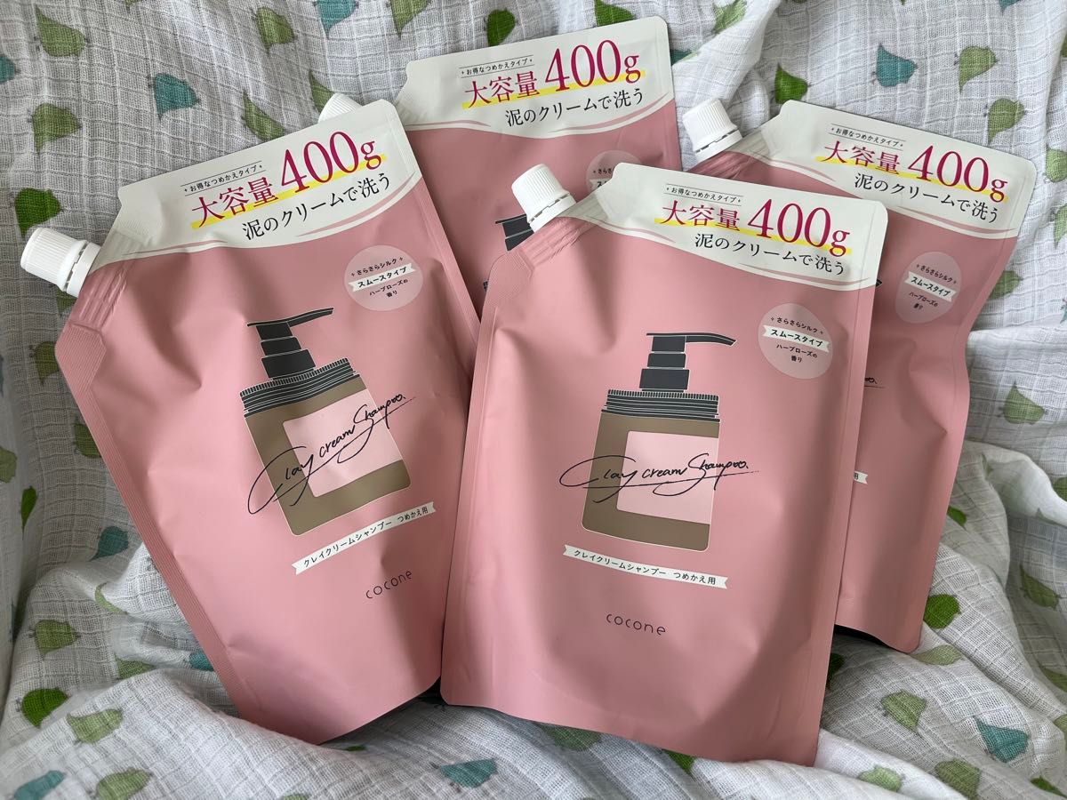 cocone クレイクリームシャンプー 詰め替え400g×3個セット cocone クレイクリームシャンプー 詰め替え400g 3個