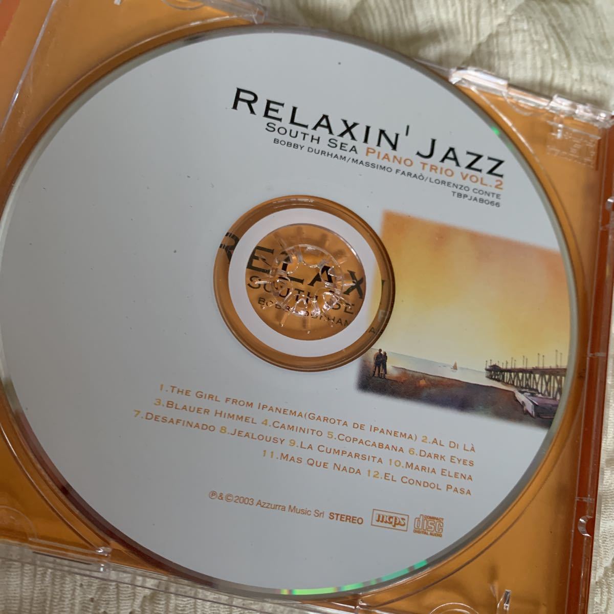 管理8-1当方新品購入☆relaxhn'jazz south sea piano☆ドラムbobby durham☆ピアノmassimo farao☆ベースLORENZO CONTE☆トリオジャズ_画像6