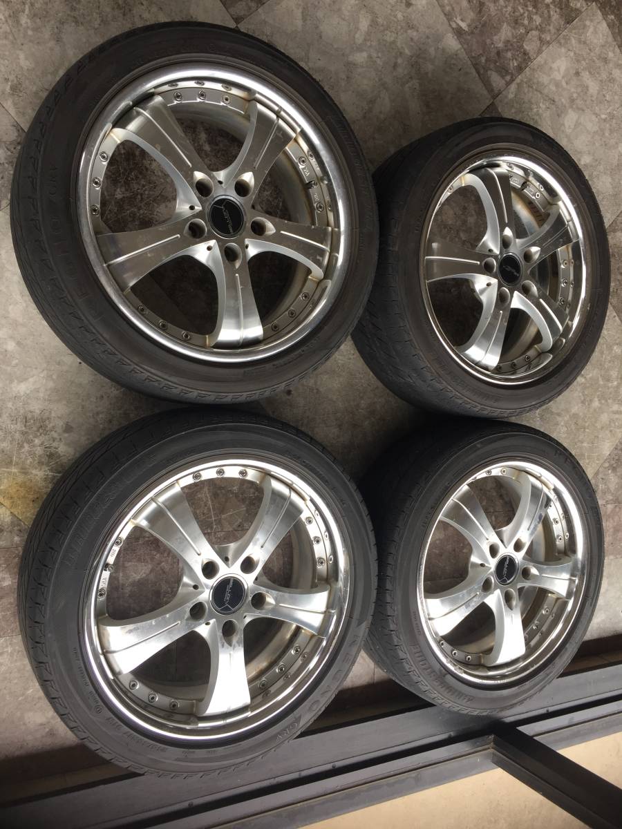 ☆AS715-3 Weds ウェッズ　BELLONA　アルテッツァ　RX-8　等　17×7J　+48　5H　114.3　ブリヂストン　REGNO　215/45R17　4本セット☆_画像1