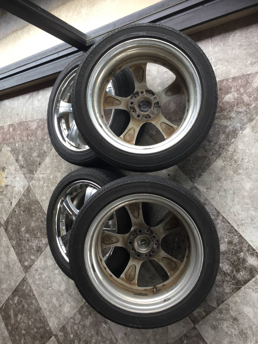 ☆AS715-3 Weds ウェッズ　BELLONA　アルテッツァ　RX-8　等　17×7J　+48　5H　114.3　ブリヂストン　REGNO　215/45R17　4本セット☆_画像9