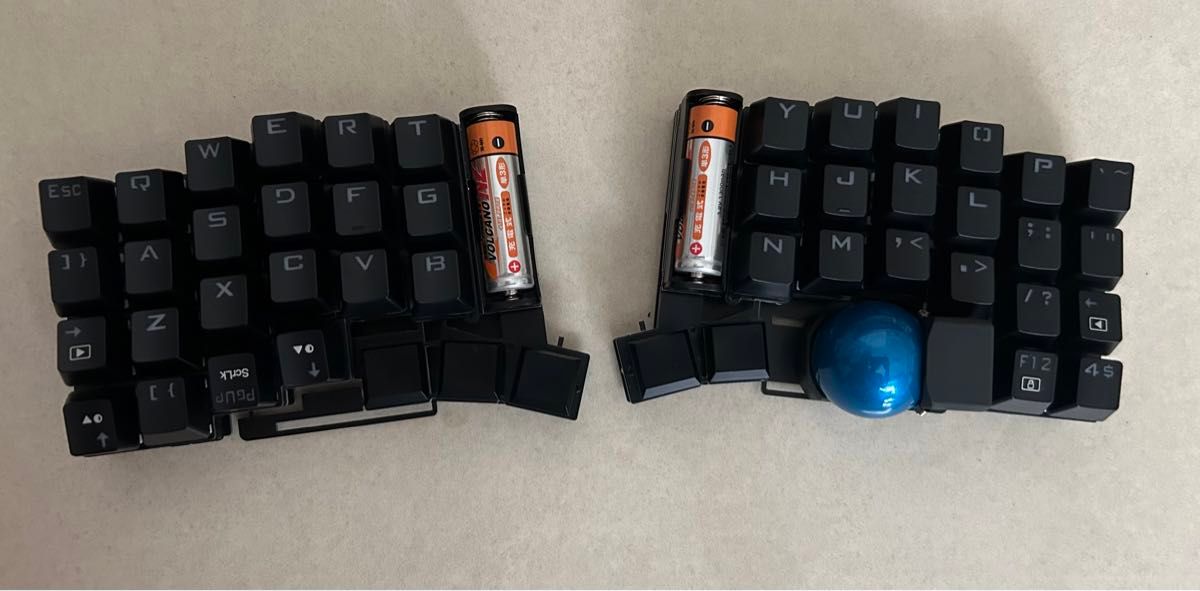 自作キーボード トラックボール付き無線分割キーボード torabo 自作キーボード トラックボール付き無線分割キーボード torabo