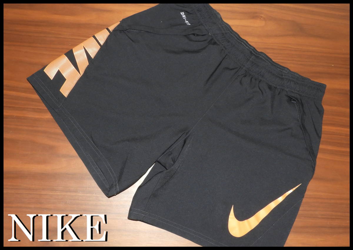 ヤフオク Nike ドライフィット ショートパンツ 黒 オレン